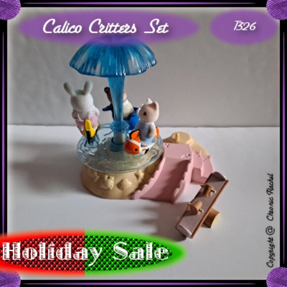 Baby Seaside Merry-Go-Round with 3 Figures and Teeter-Totter - Picture 1 of 6